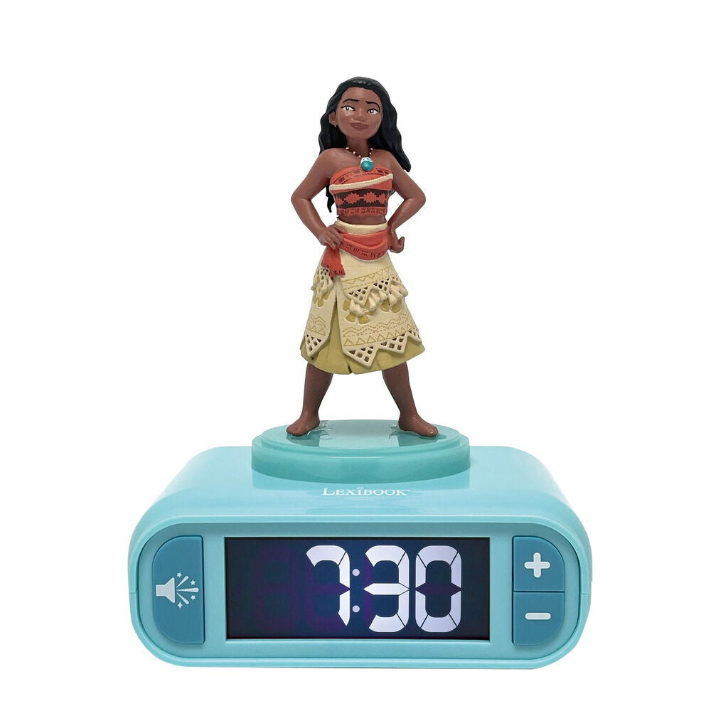 disney moana 3d night light alarm clock