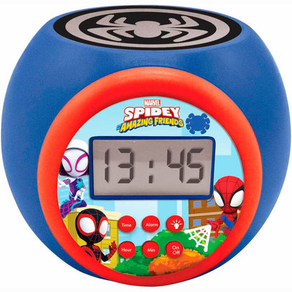 marvel spidey projector alarm clock