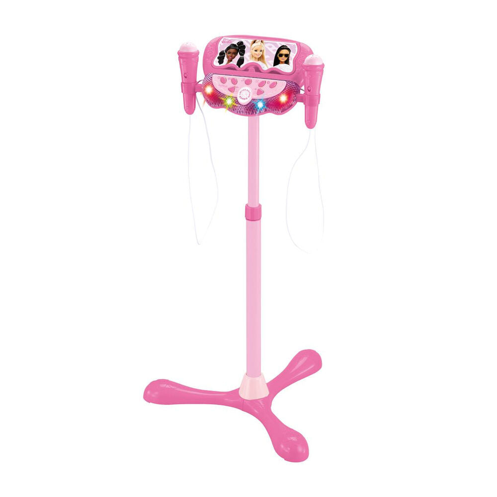 karaoke microphone adjustable stand barbie