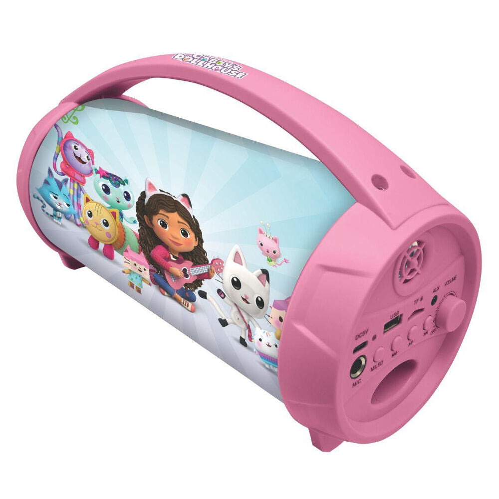 Altavoz Bluetooth con luz y micrófono para la casa de muñecas de Gabby