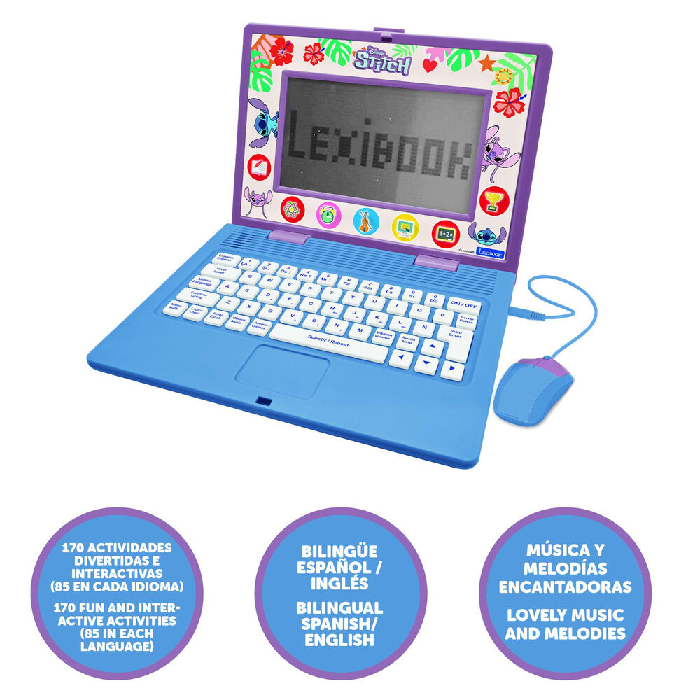 Computer portatile educativo bilingue Stitch Disney