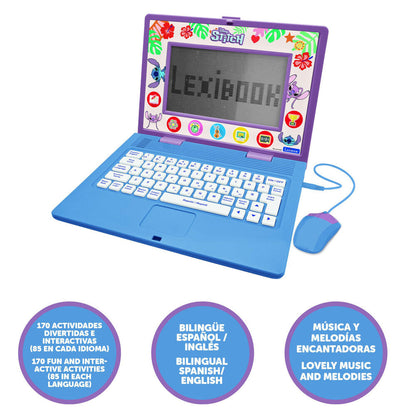 Computer portatile educativo bilingue Stitch Disney