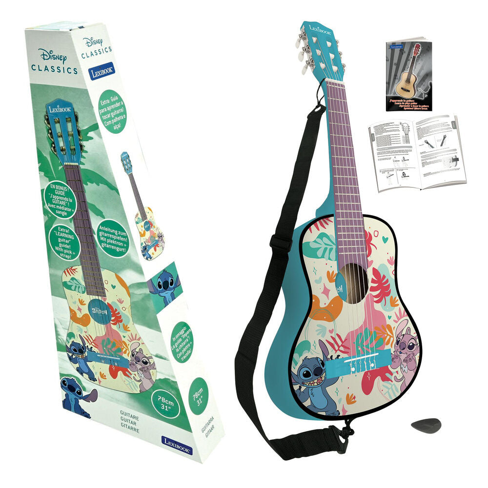Stitch Disney Holzgitarre
