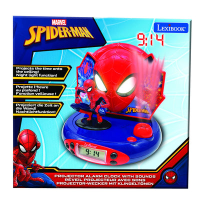 Budzik z projektorem 3D Marvel Spiderman