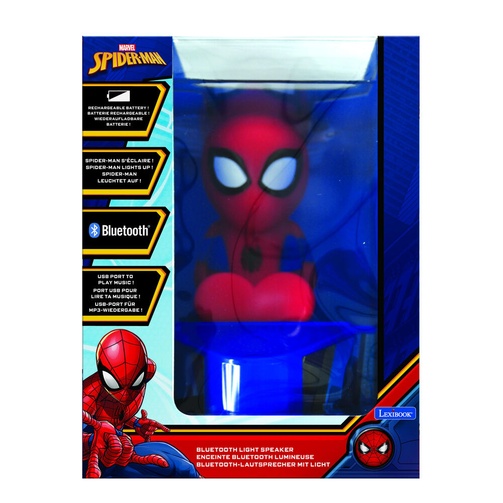 Bluetooth Lautsprecher mit Leuchtfigur Spiderman Marvel