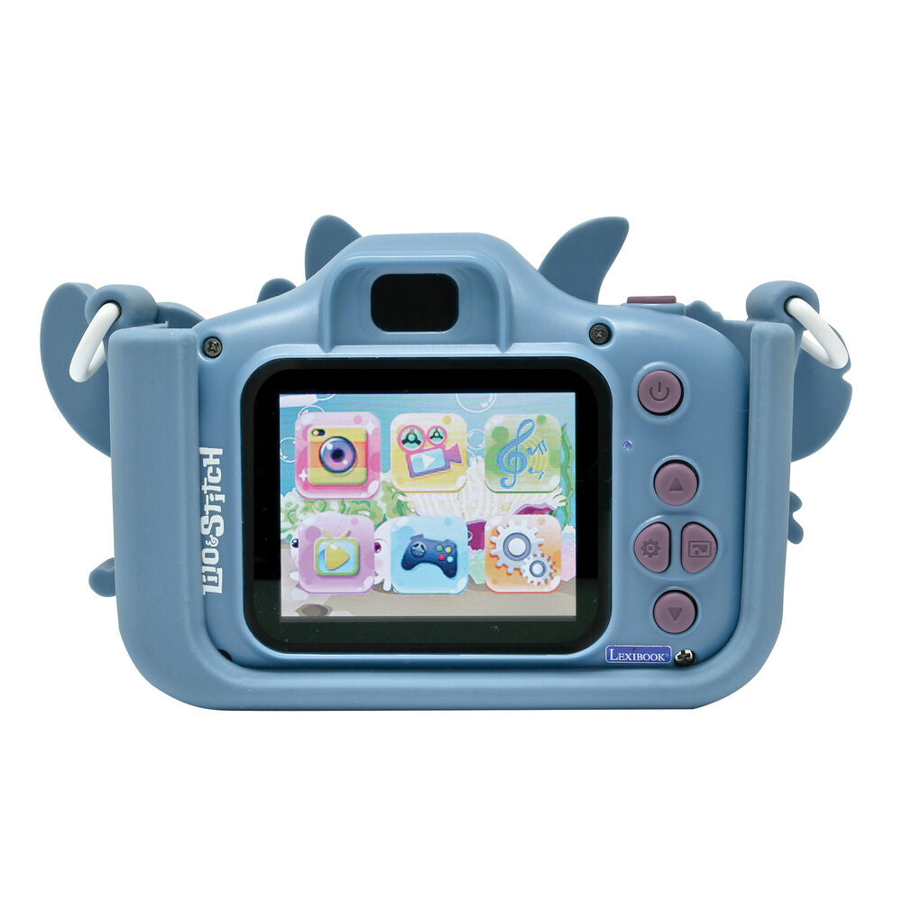 Câmera digital Disney Stitch & Angel com capa protetora