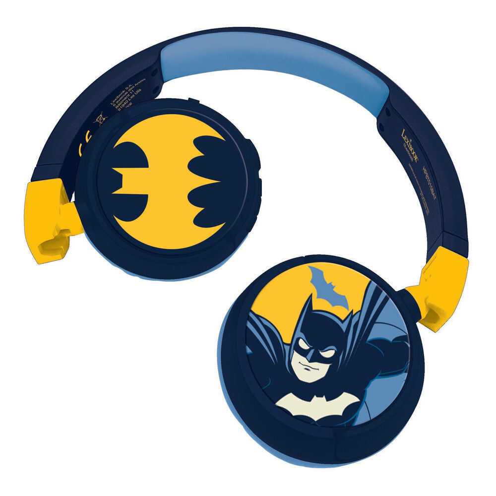 Fones de ouvido dobráveis ​​do Batman da DC Comics