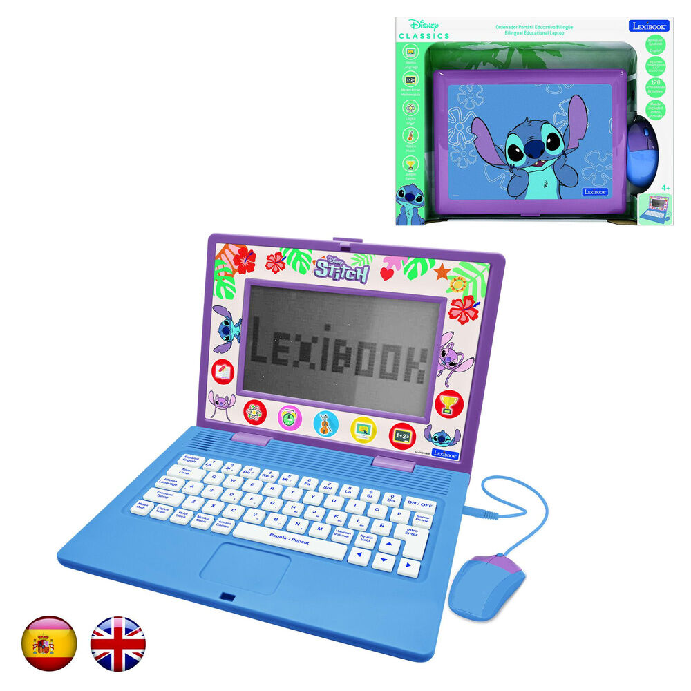 Computer portatile educativo bilingue Stitch Disney