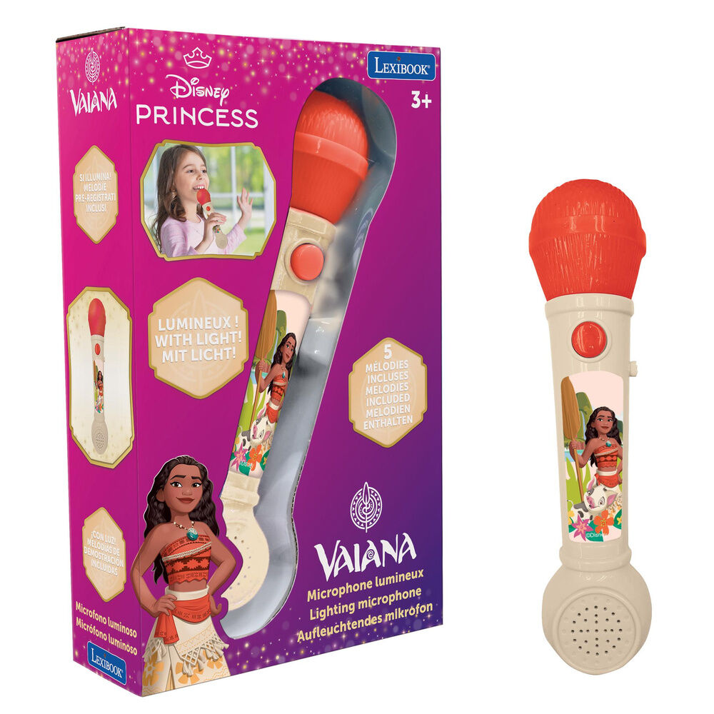 Vaiana Moana Disney świecący mikrofon
