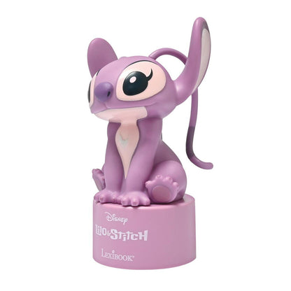 Luz noturna Disney Angel Stitch com alto-falante