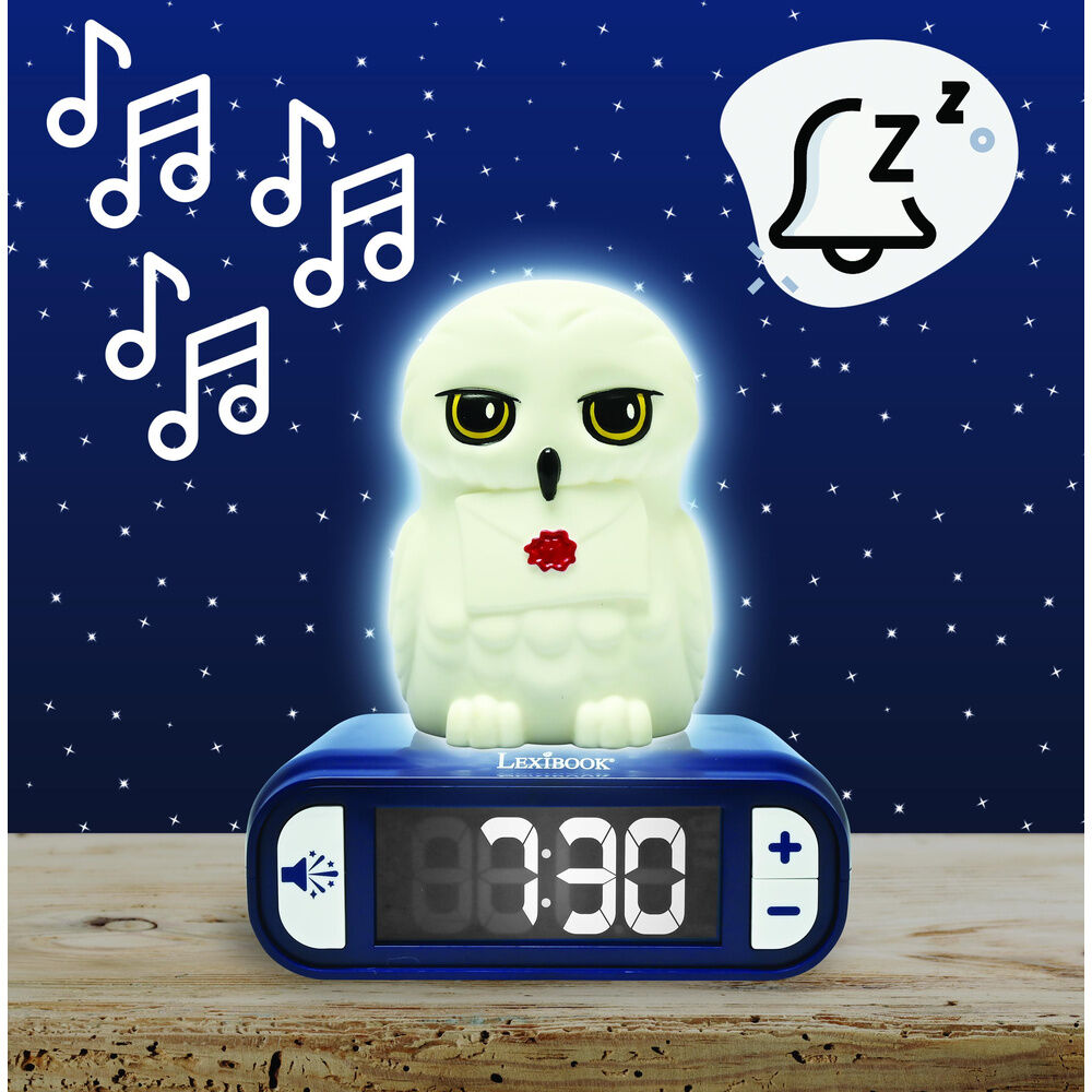 3D Hedwig Harry Potter Night Light Alarm Clock