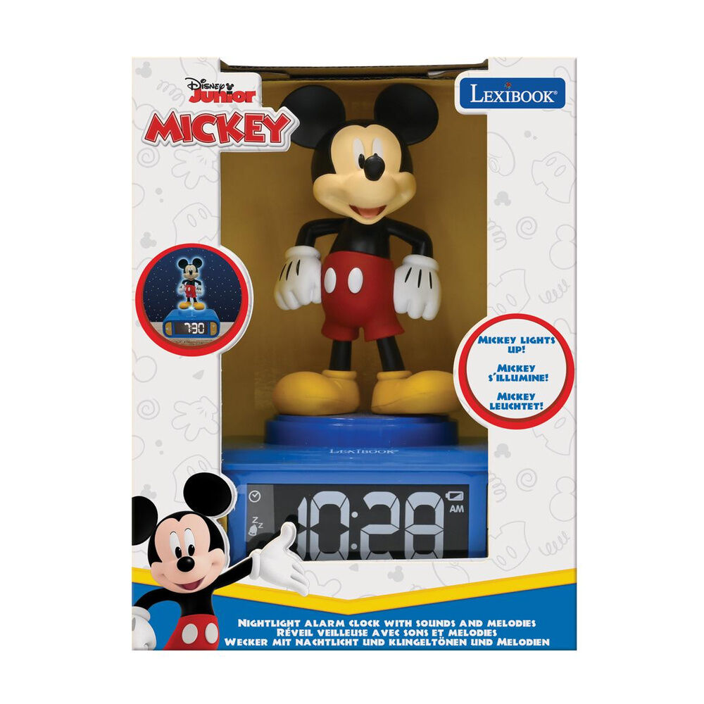 Sveglia con luce notturna 3D di Topolino Disney