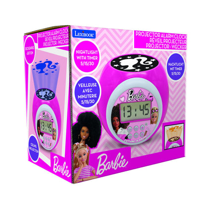 Budzik z projektorem Barbie