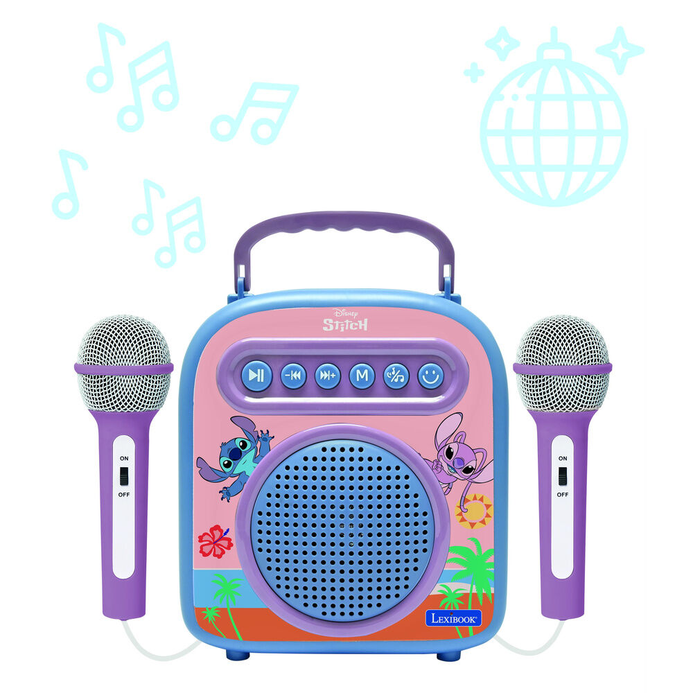 Altavoz Bluetooth de Stitch de Disney  micrófono