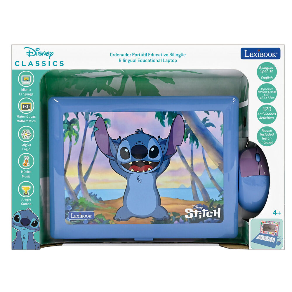 Computer portatile educativo bilingue Stitch Disney