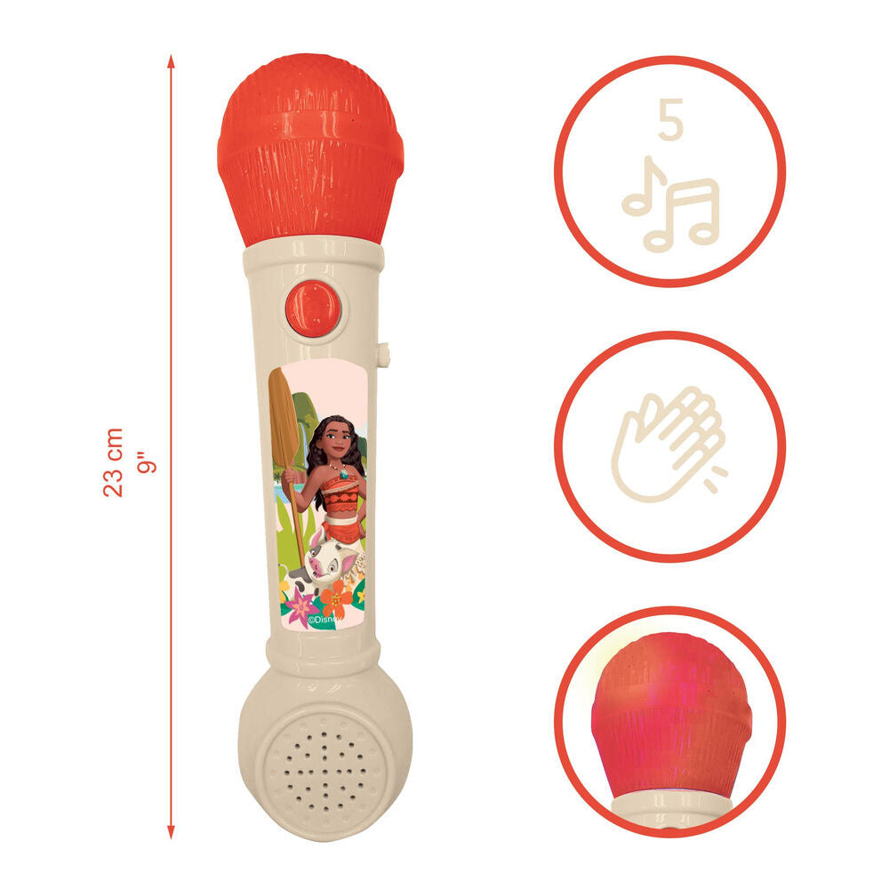 Vaiana Moana Disney świecący mikrofon
