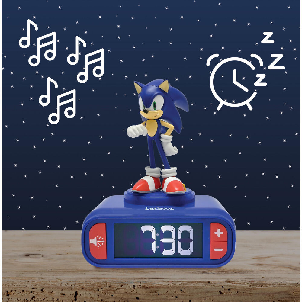 Sveglia con luce notturna 3D di Sonic the Hedgehog
