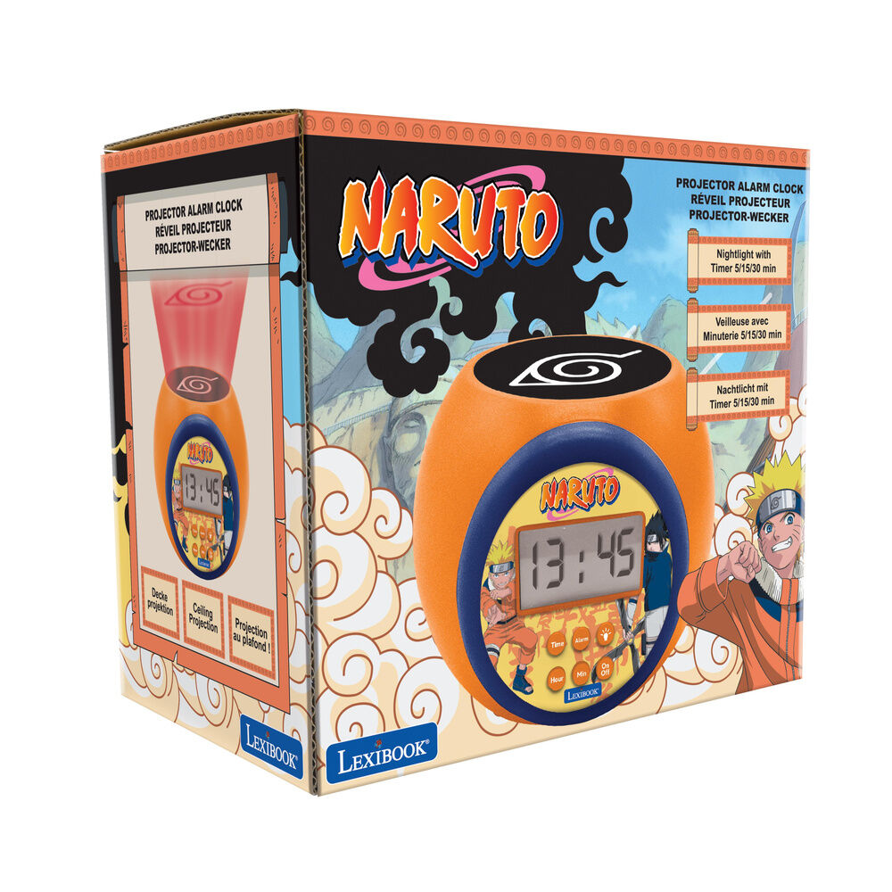Despertador com projetor Naruto