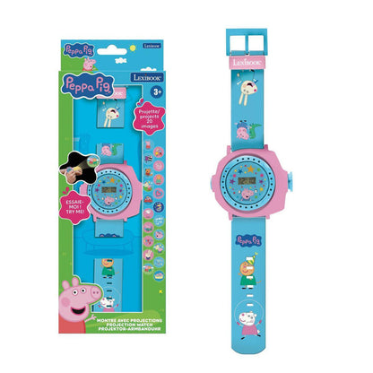 Reloj digital con proyección de Peppa Pig