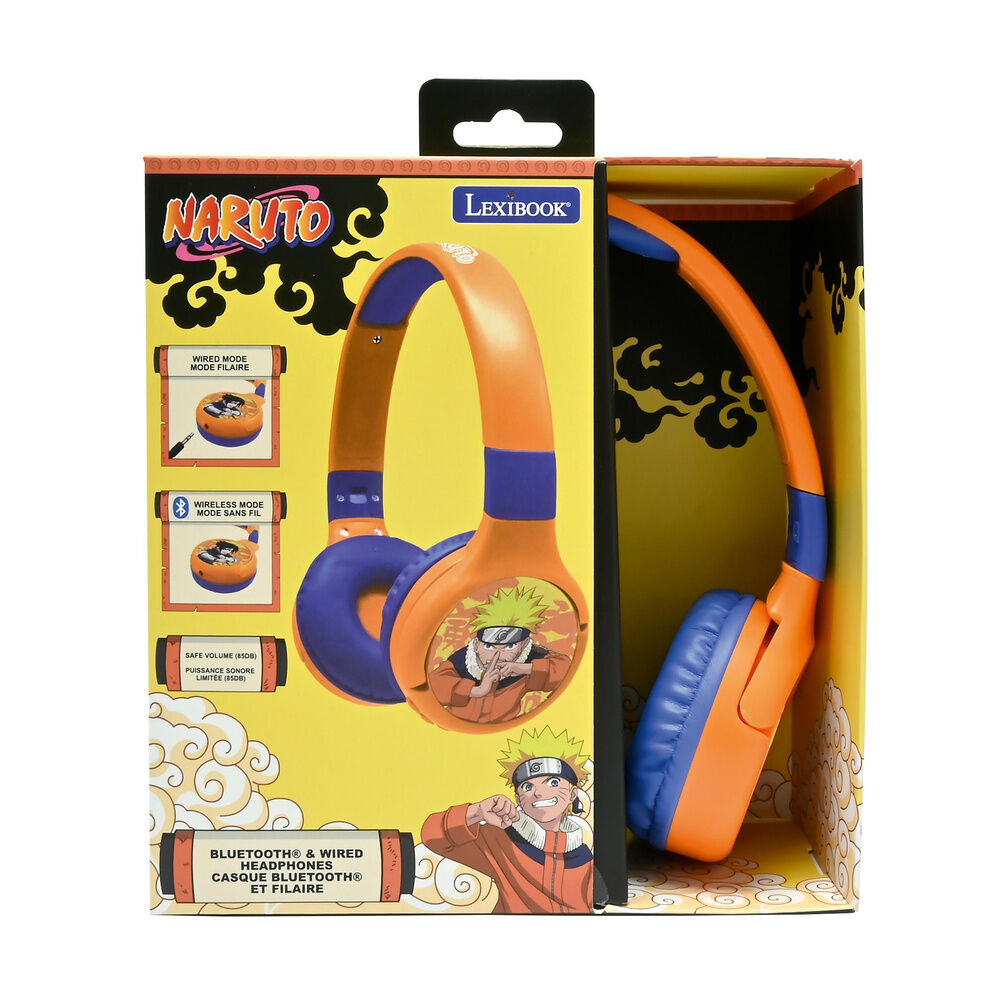 Fones de ouvido dobráveis ​​de Naruto Shippuden