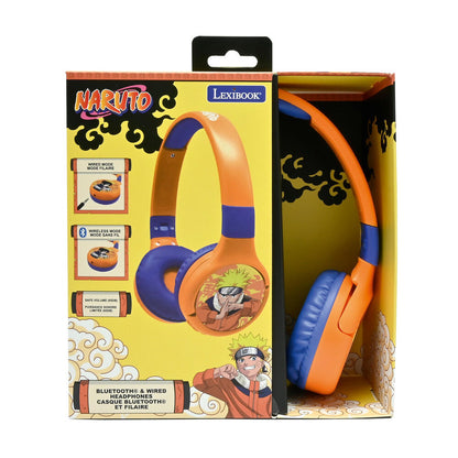 Fones de ouvido dobráveis ​​de Naruto Shippuden