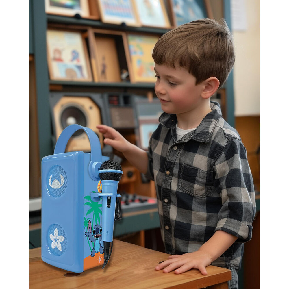 Altavoz Bluetooth luminoso de Disney Stitch + micrófono