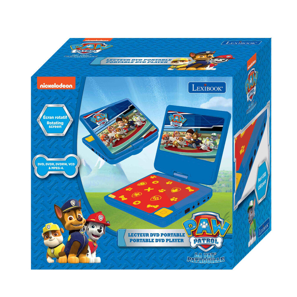 Reproductor de DVD portátil de Paw Patrol