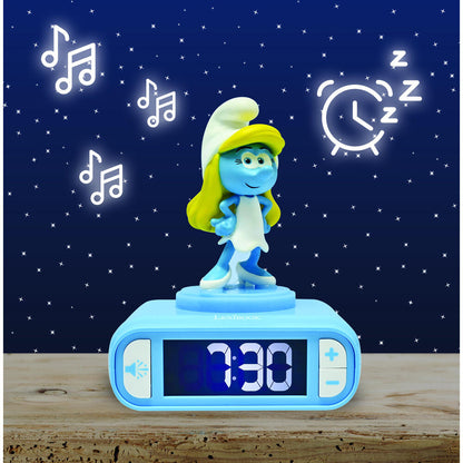 Smurfette 3D Night Light Alarm Clock The Smurfs