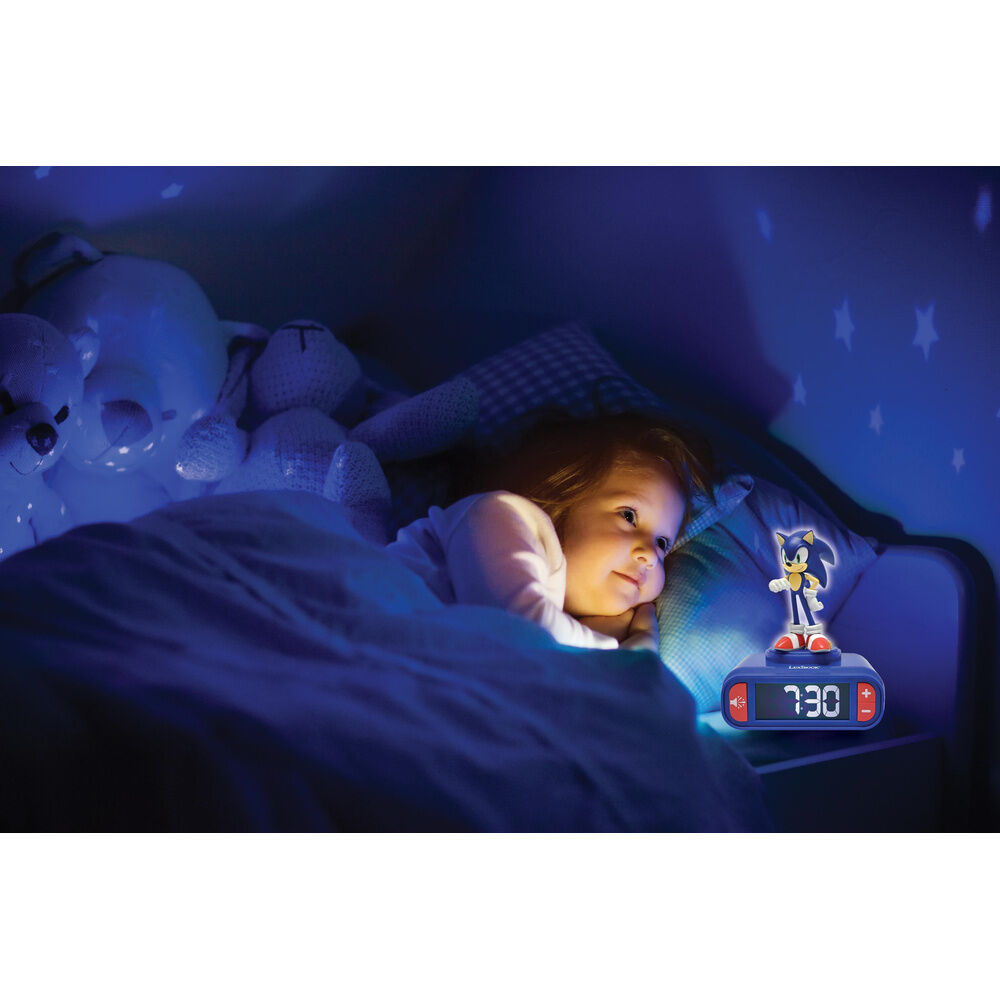 Sveglia con luce notturna 3D di Sonic the Hedgehog