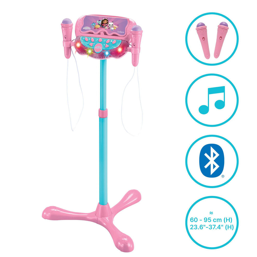 Karaoke Microphone with Adjustable Stand - Gabby's Dollhouse