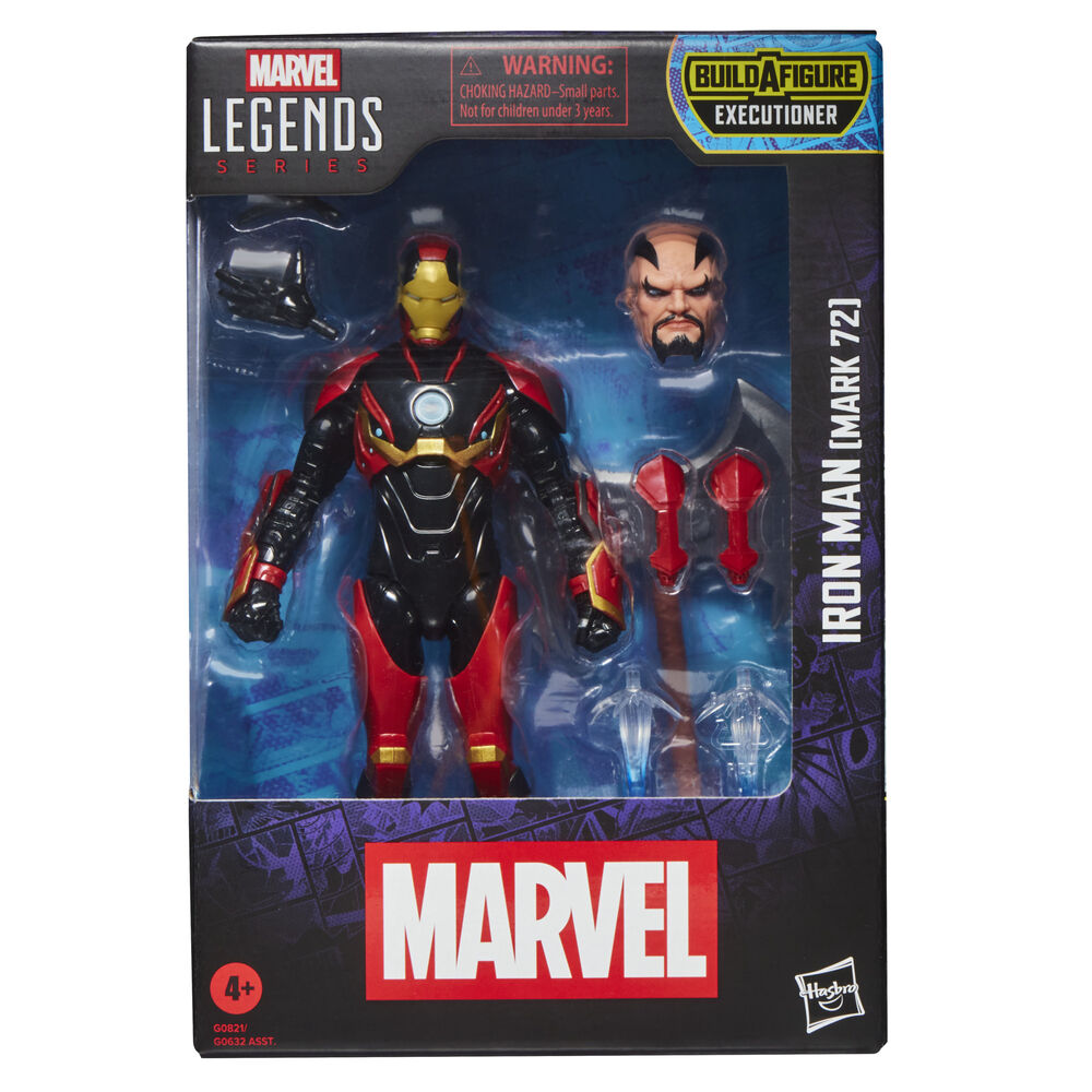Action figure di Iron Man Mark 72 della serie Marvel Legends alta 15 cm