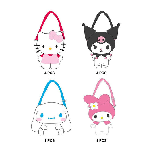 hello kitty and friends plush bag (assorted)