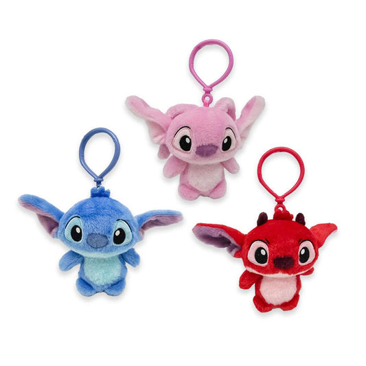 assorted disney stitch plush keychain