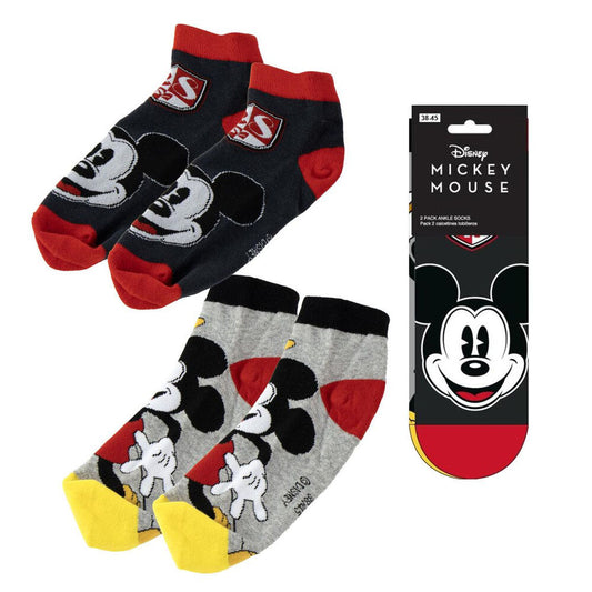 Set of 2 pairs of adult Mickey Mouse Disney socks