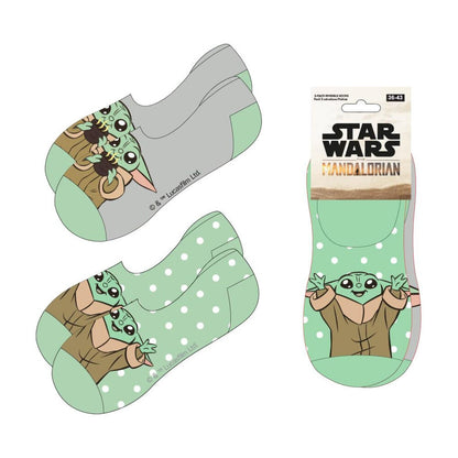 set of 2 pairs of grogu socks the mandalorian star wars adult assorted