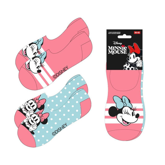 Set of 2 pairs of Minnie Mouse Disney adult socks
