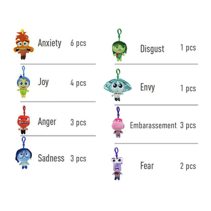 Surtido de llaveros de peluche de Disney Pixar Inside Out
