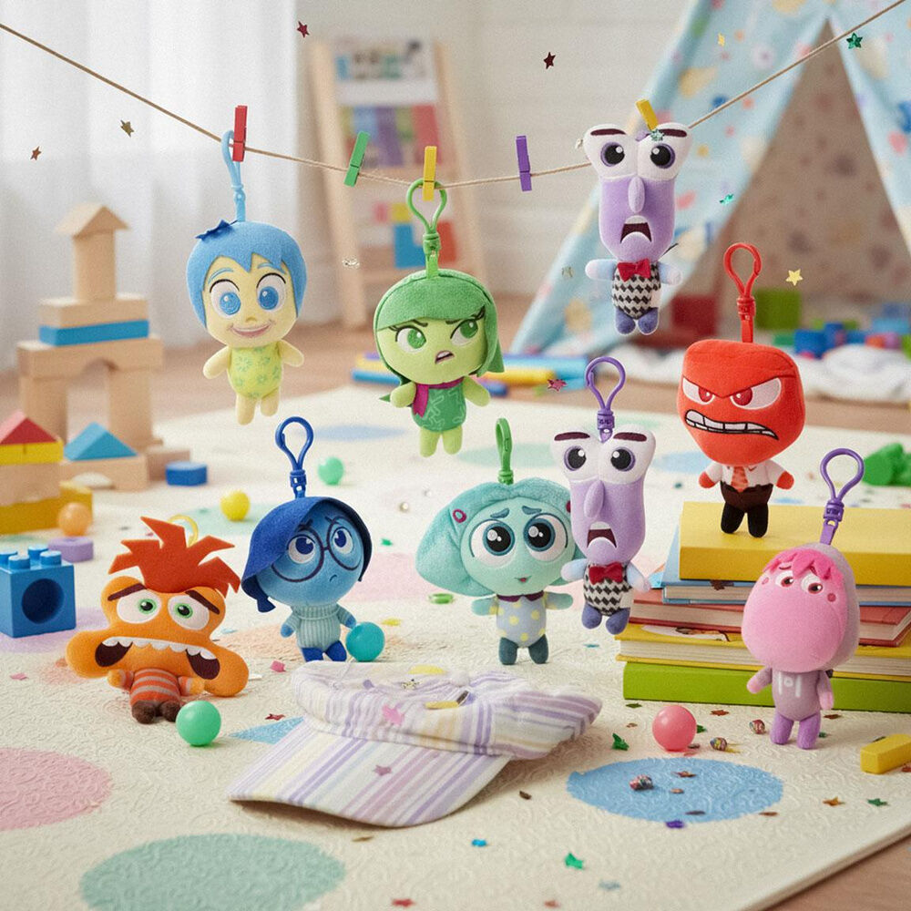 Surtido de llaveros de peluche de Disney Pixar Inside Out
