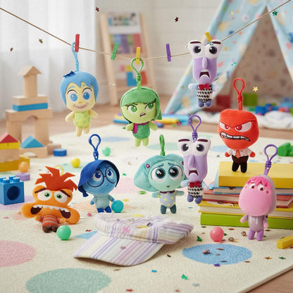 Surtido de llaveros de peluche de Disney Pixar Inside Out