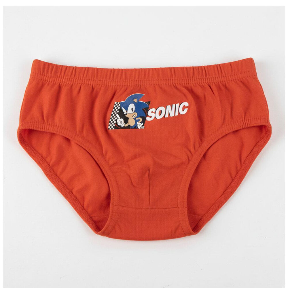 Conjunto de 5 cuecas do Sonic The Hedgehog