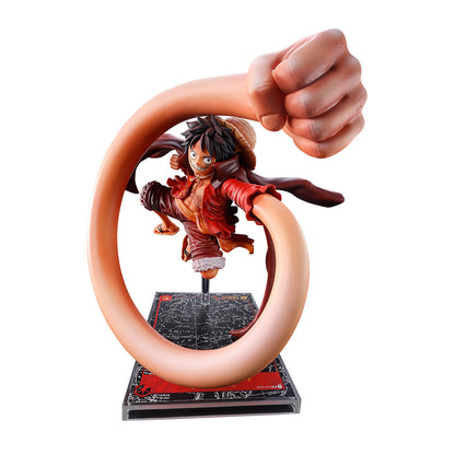 Statuetta Ichibansho Monkey D Luffy Gioco di carte One Piece One Piece 20cm