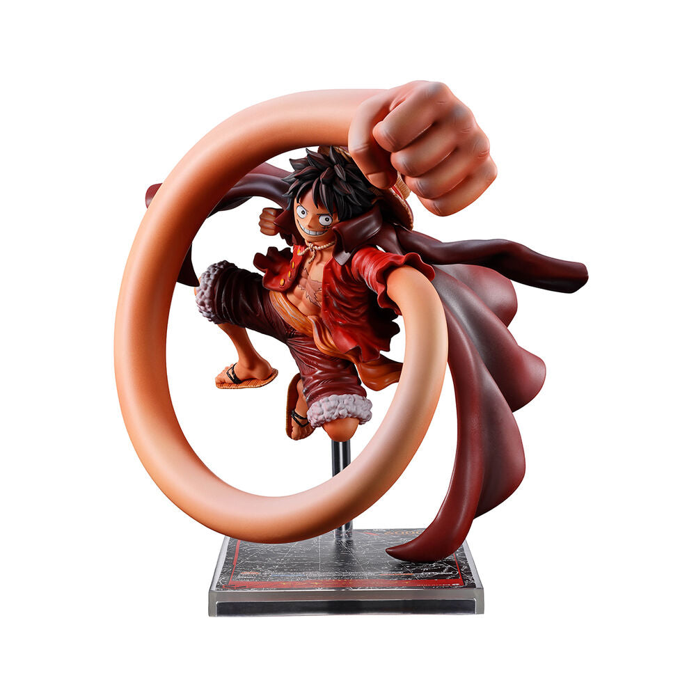 Statuetta Ichibansho Monkey D Luffy Gioco di carte One Piece One Piece 20cm