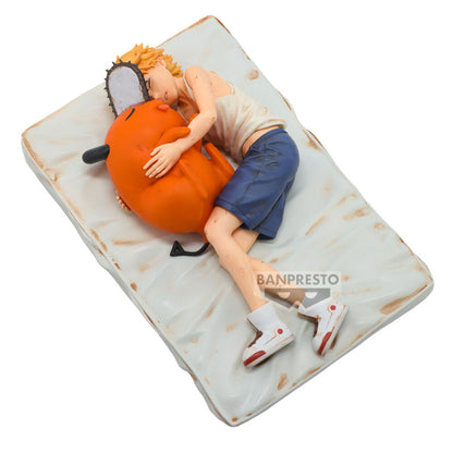 figure denji & pochita break time chainsaw man 14cm