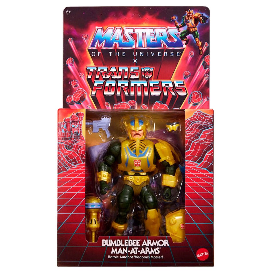 Figurka Man At Arms Bumblebee Transformers Masters of the Universe 14 cm