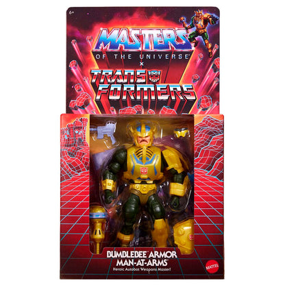 Figurka Man At Arms Bumblebee Transformers Masters of the Universe 14 cm