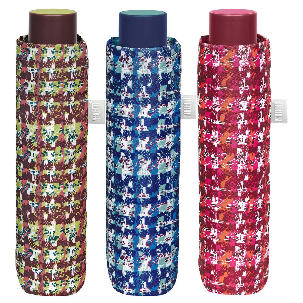 manual folding umbrella  boucle  54cm  assorted