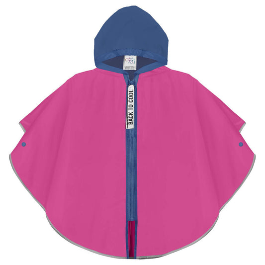 fuchsia purple zip up raincoat