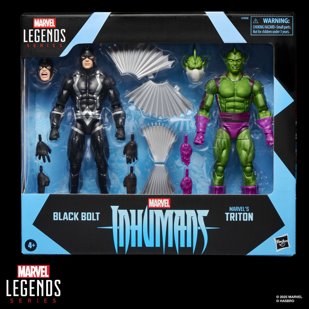 Blister 2 figures Black Bolt & Triton Inhumans Marvel Legends Series 15cm