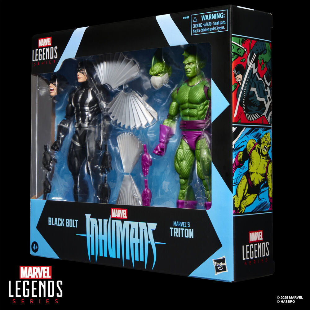 Blister 2 figures Black Bolt & Triton Inhumans Marvel Legends Series 15cm