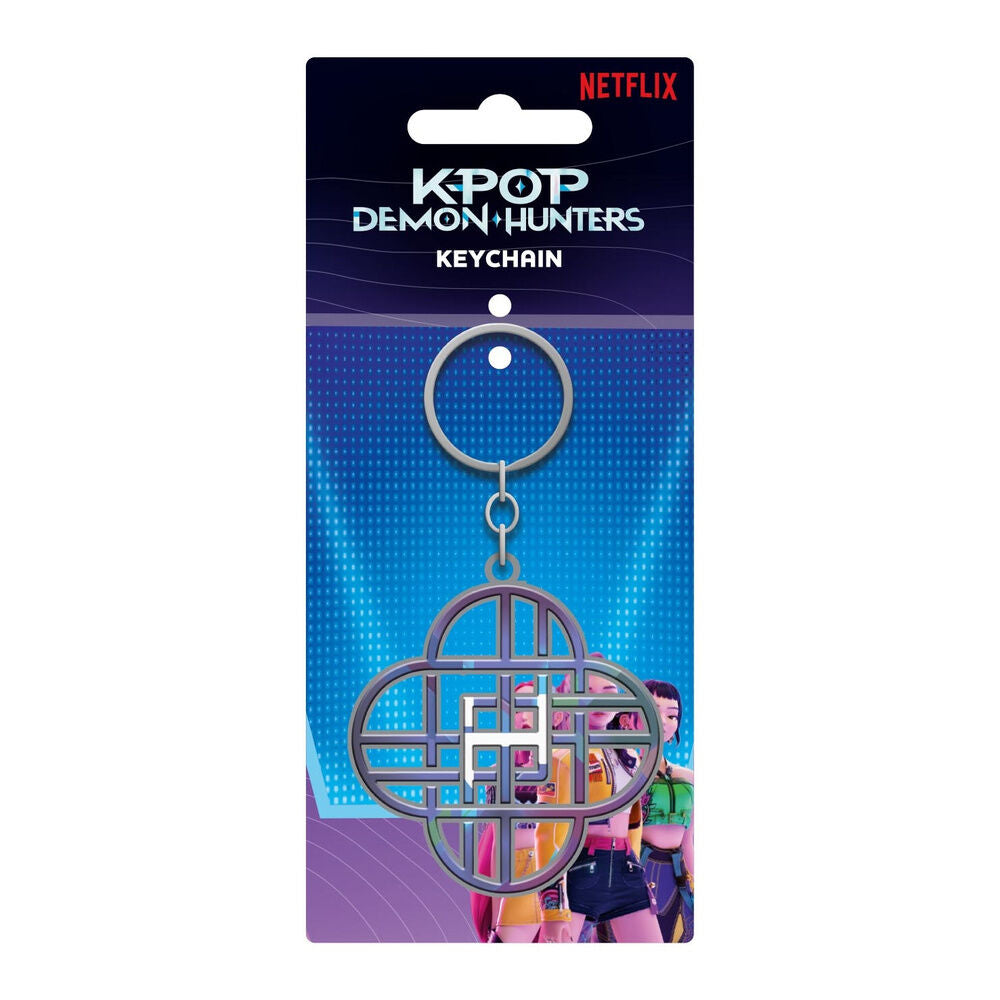 kpop demon hunters metal keychain